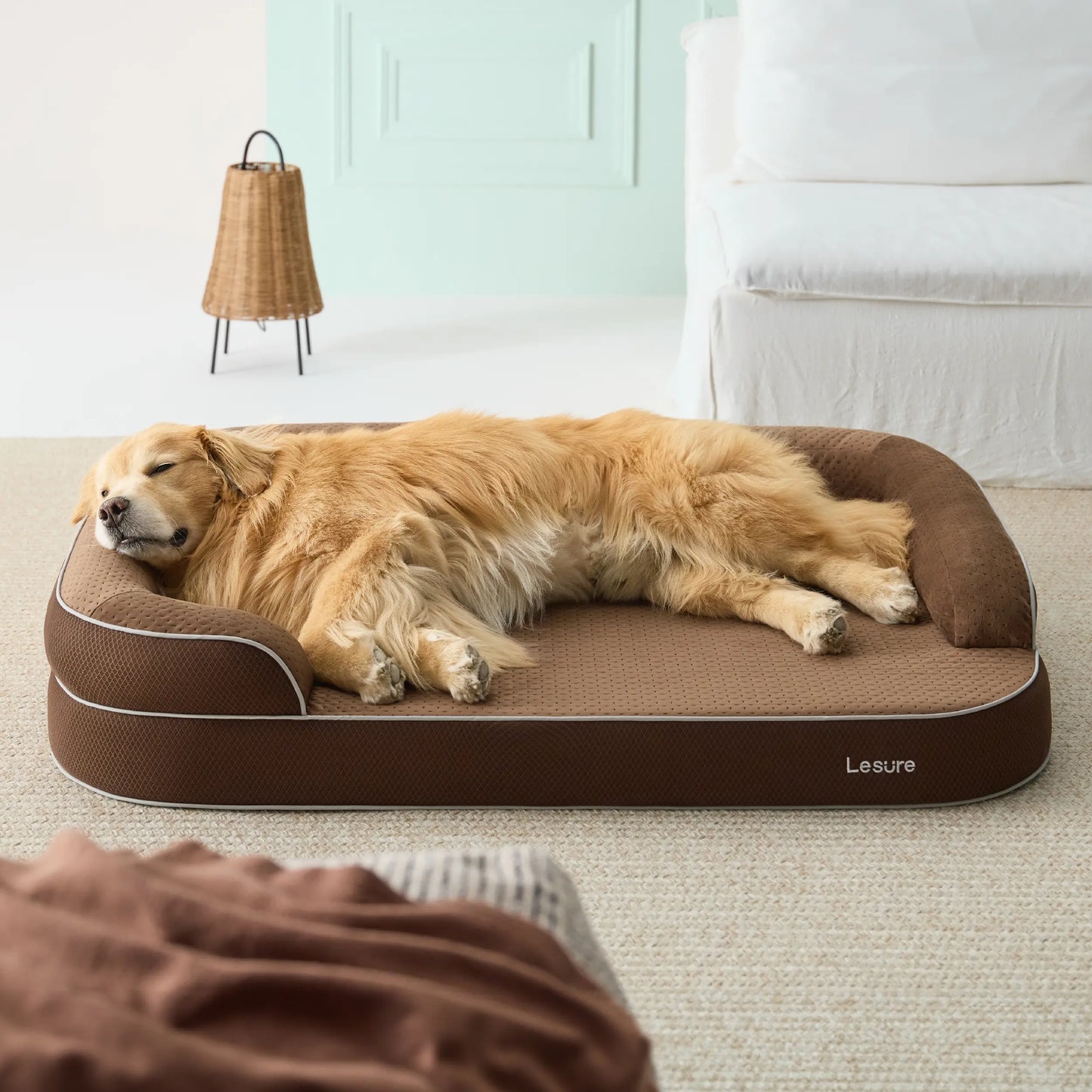 Lesure Realortho Orthopedic Dog Bed - Joint Protection for Large & Senior Dogs